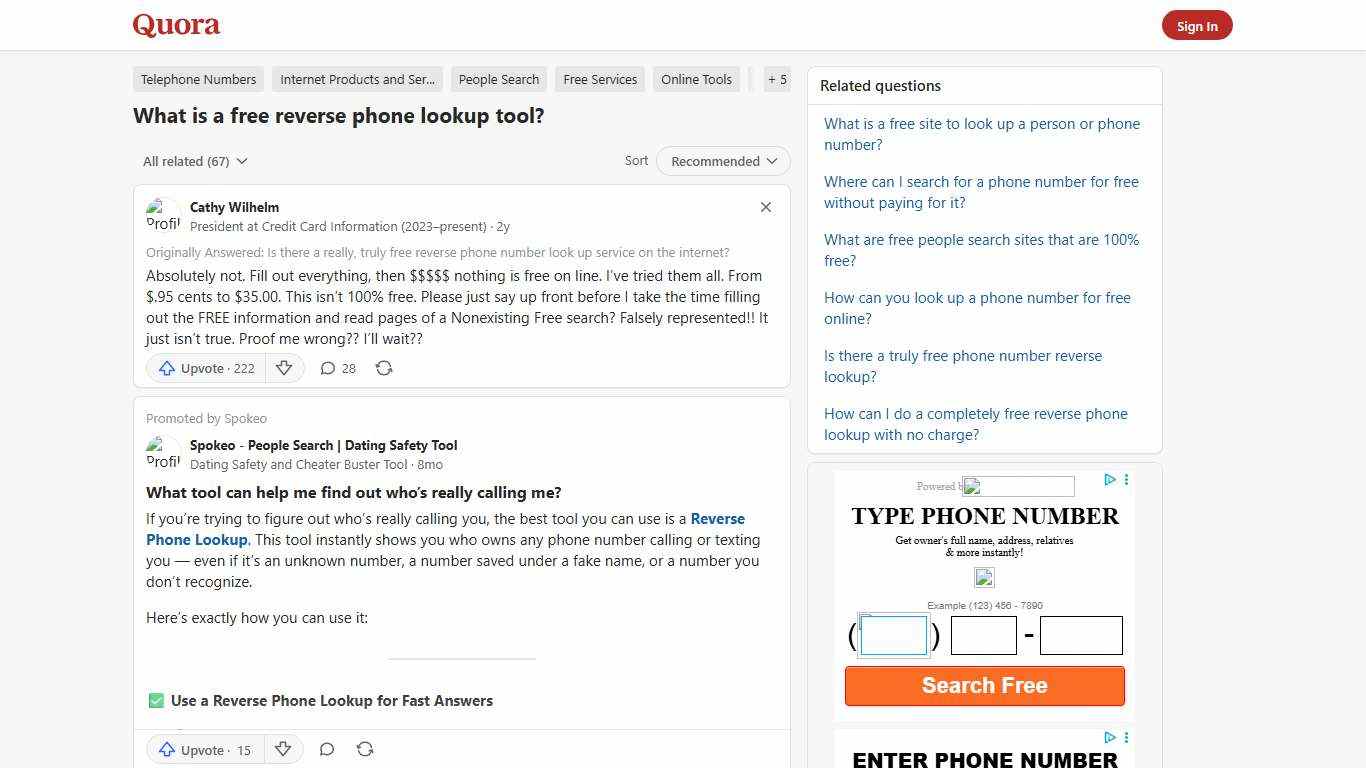 What is a free reverse phone lookup tool? - Quora